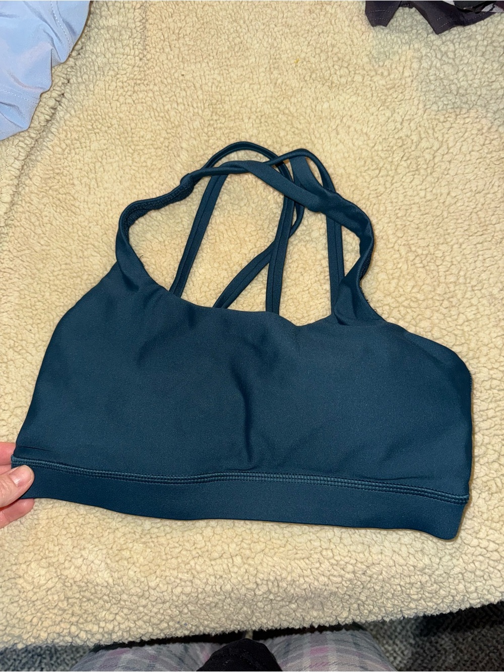 Strappy Sports Bra - Deep Teal